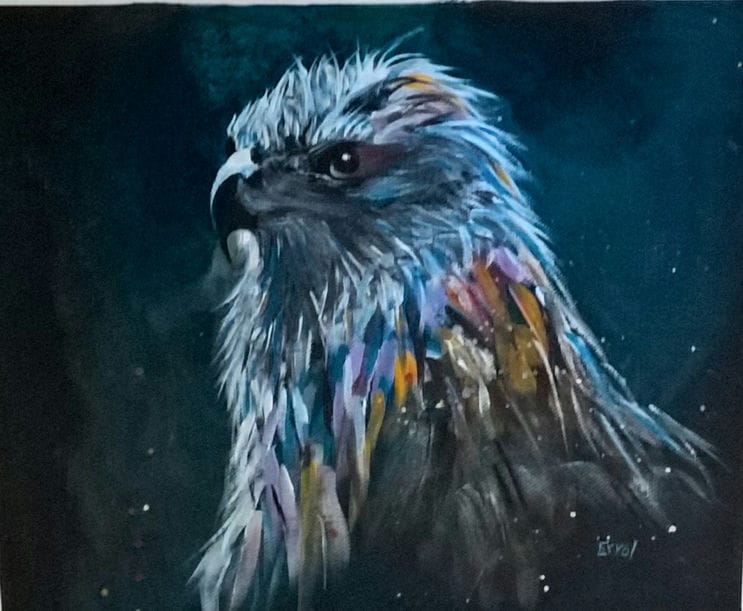 Bird of prey painting for sale