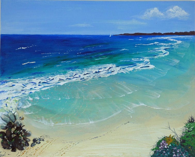 beach painting for sale