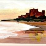 castle by the sea painting for sale