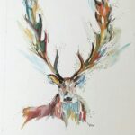 deer stag painting for sale