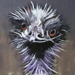 Emu head painting for sale