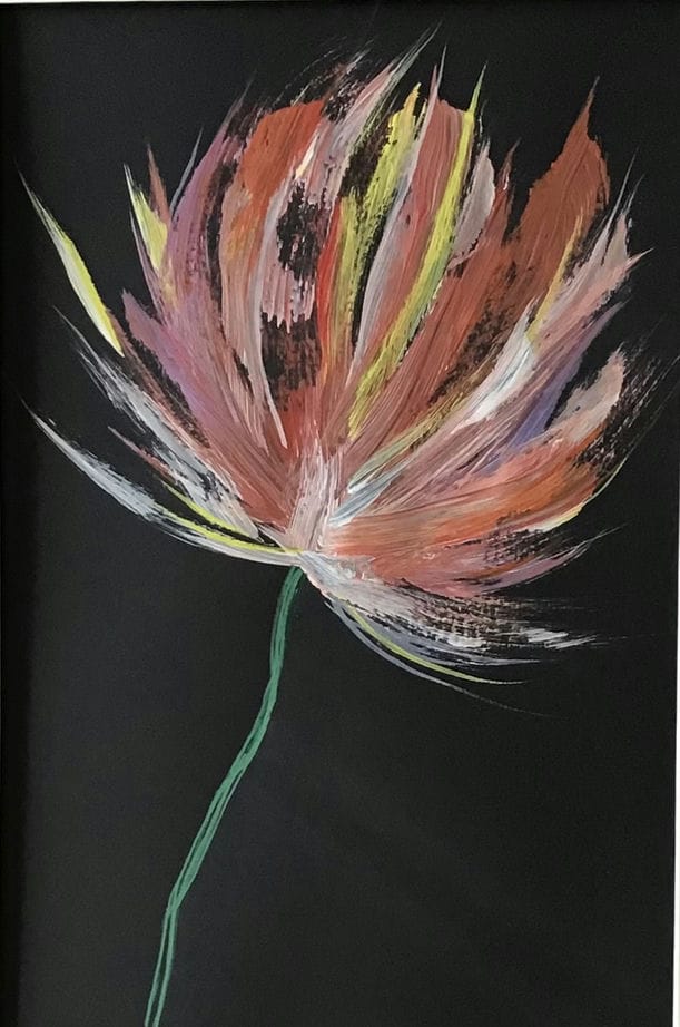fantasia flower abstract painting for sale