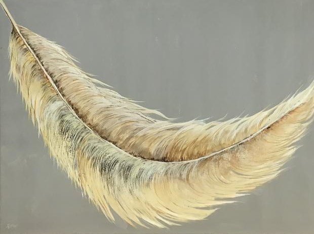 feather painting for sale