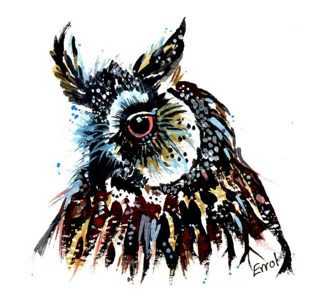 owl painting for sale