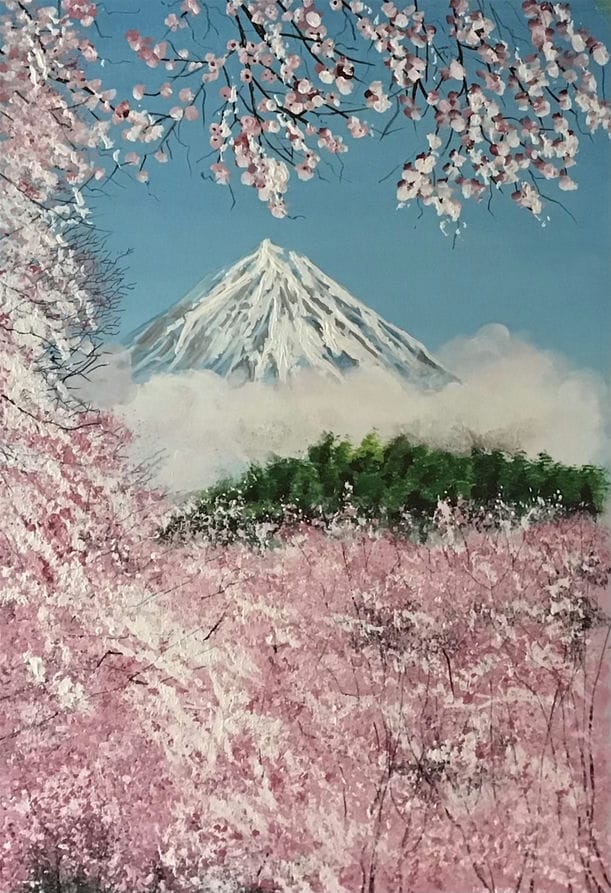 japan blossom painting for sale