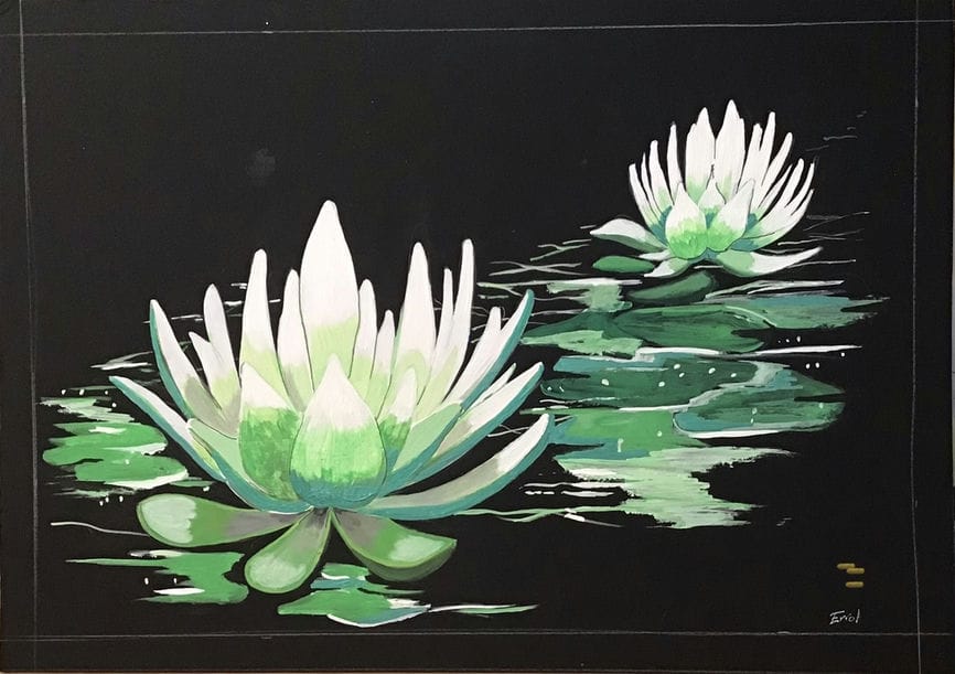 lotus flowers painting for sale