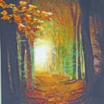 morning glory forest painting for sale