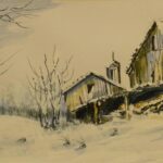 old farmhouse painting for sale