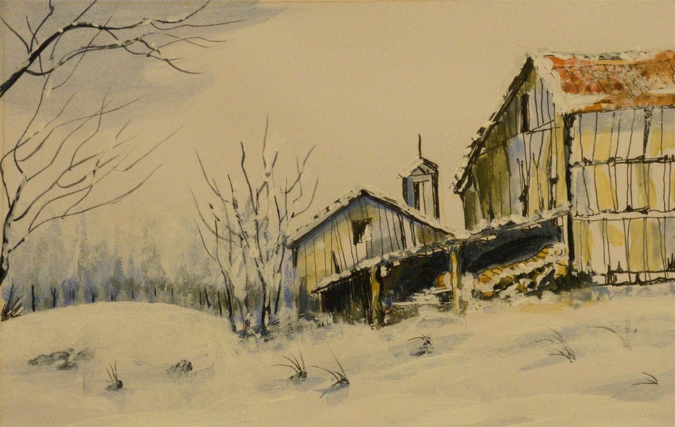 old farmhouse painting for sale