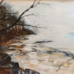 peaceful lake painting for sale