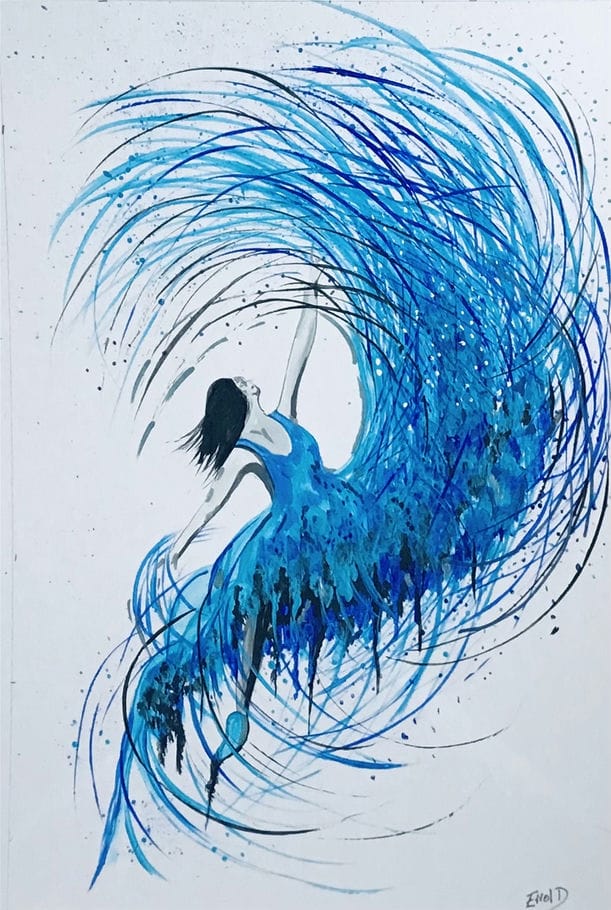 spin around dancer painting for sale