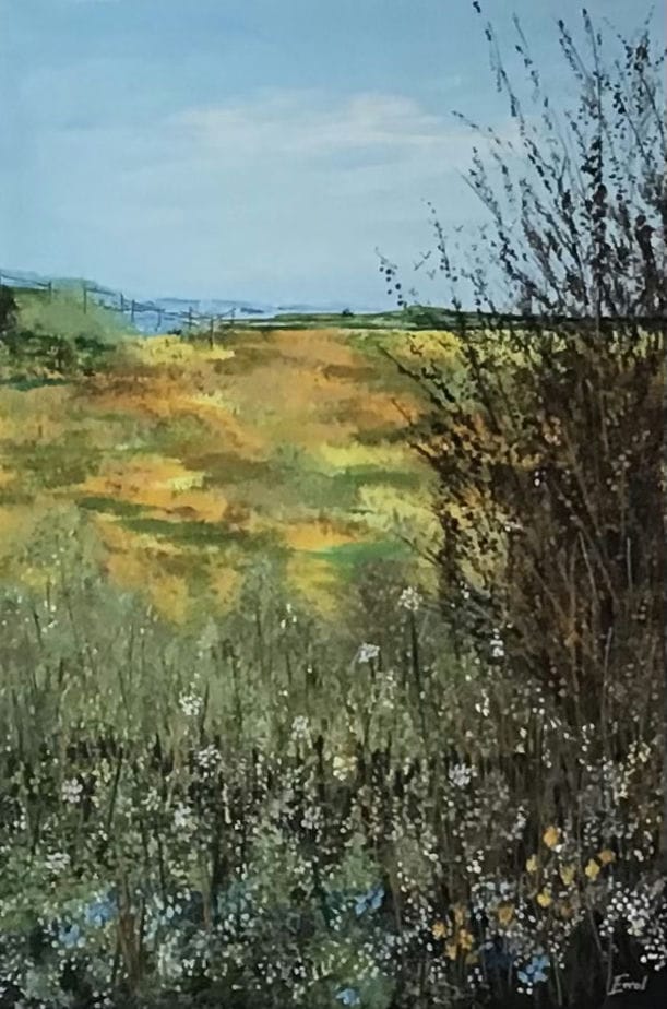 spring field painting for sale