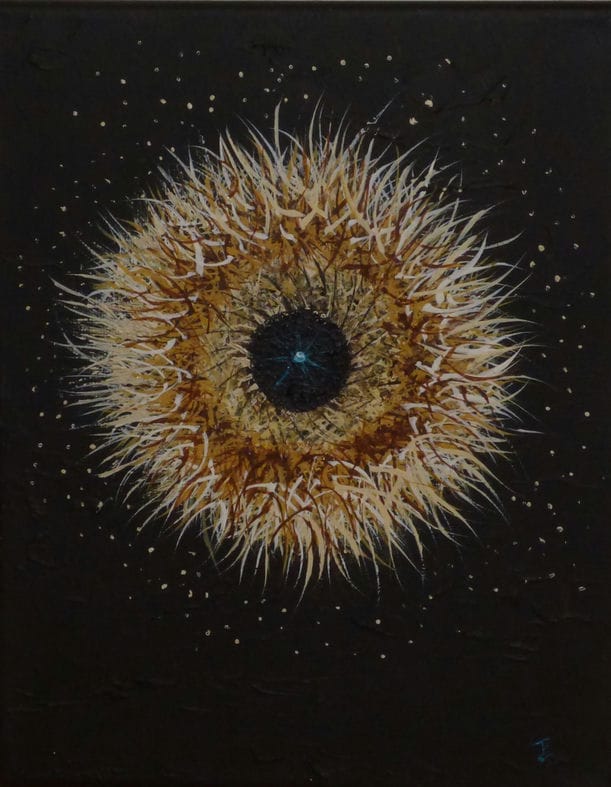 the eyes have it abstract painting for sale