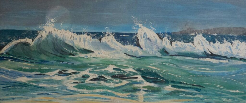 waves seascape painting for sale