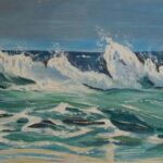 waves seascape painting for sale