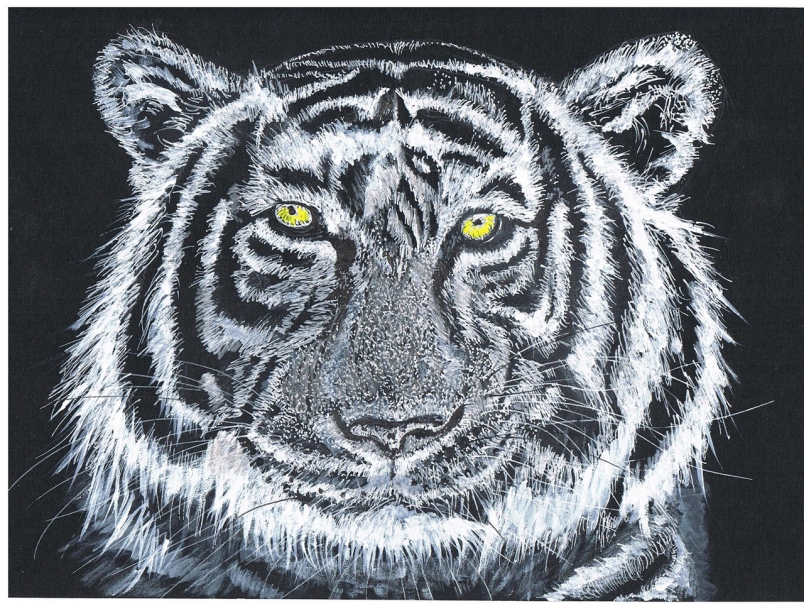 white tiger painting for sale